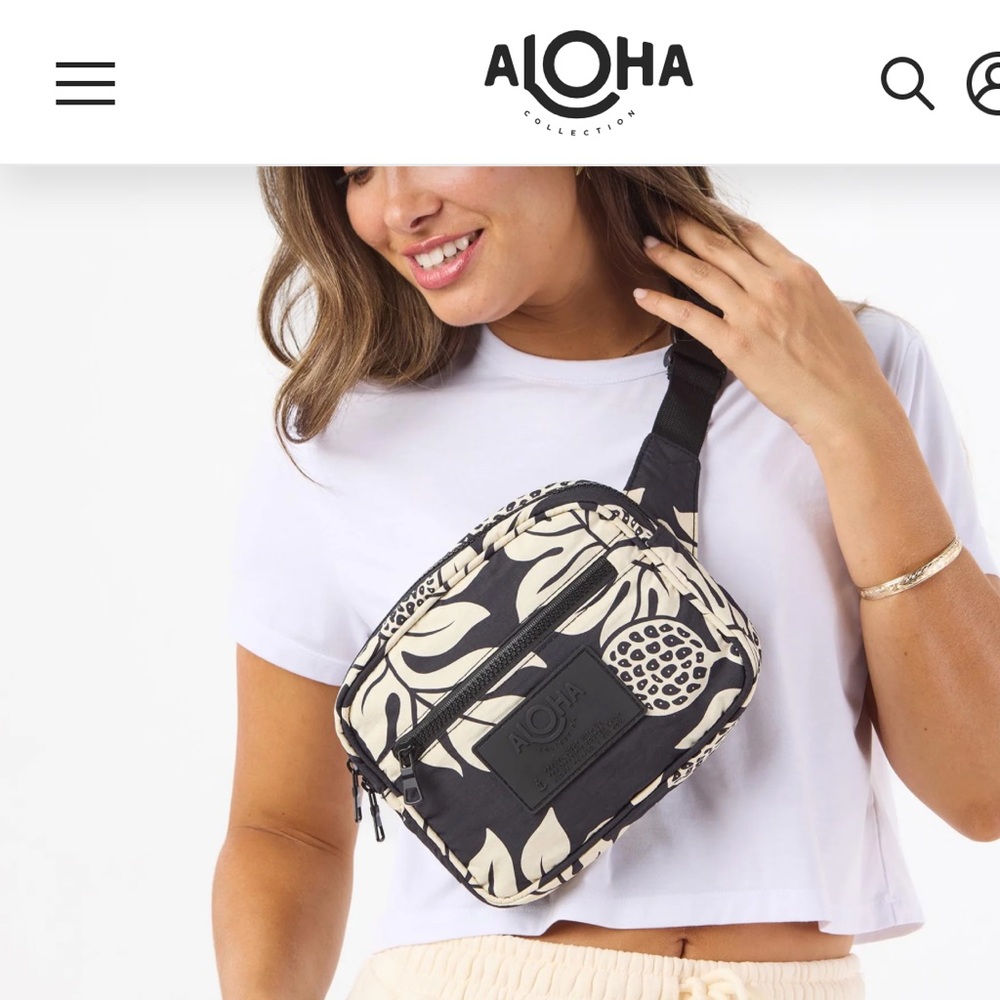 Aloha Collection Keep It Light Nylon Hip Pack Holomua Gently Used - Picture 5 of 5